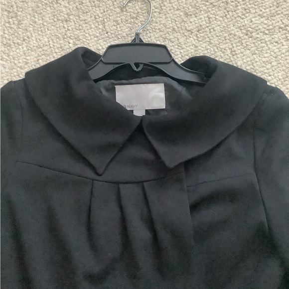 Old Navy Swing Jacket Blazer Suit Dress Black M Three Quarter Sleeve - Picture 2 of 7